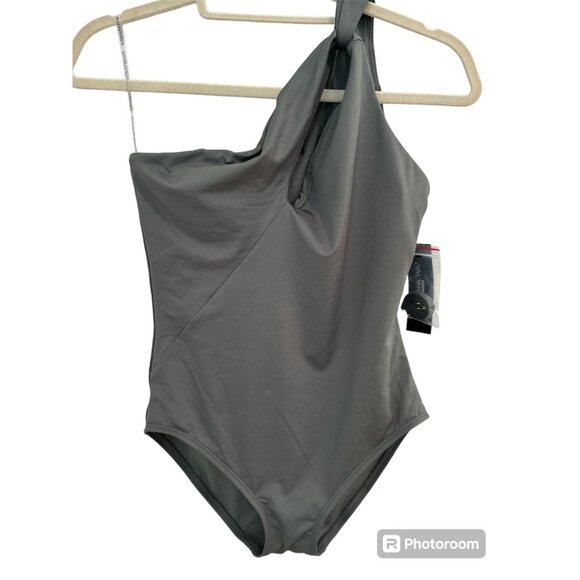 Carmen Marc Valvo One Shoulder 1 Piece Swimsuit NWT - Picture 2 of 7